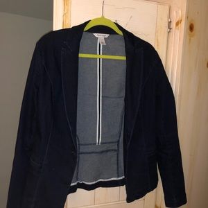 White House Black Market denim blazer